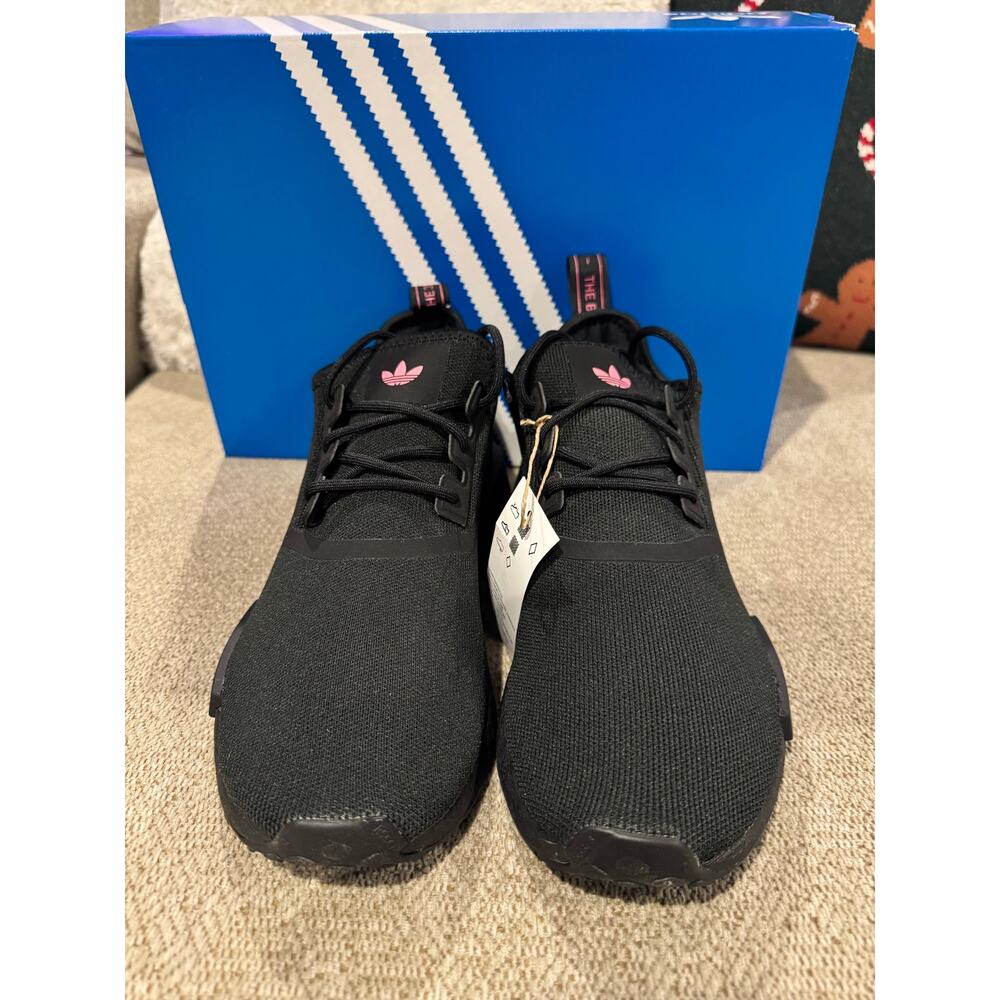Sz 10 - Adidas NMD R1 Primeblue Black Solar Pink Women's Shoes GX8312
